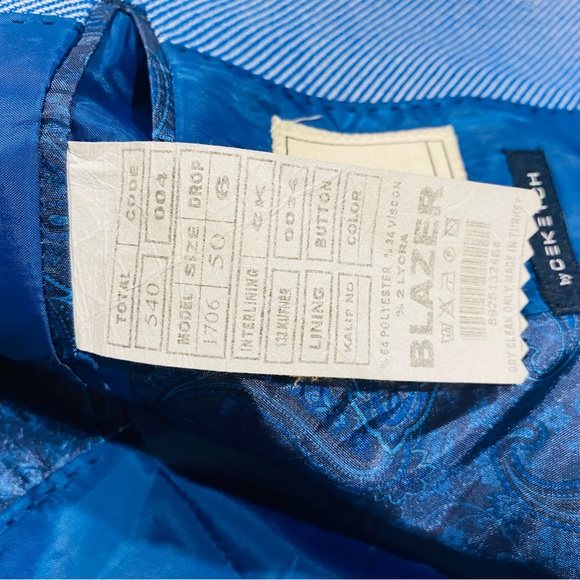 blue blazer size 50 R - Picture 4 of 4
